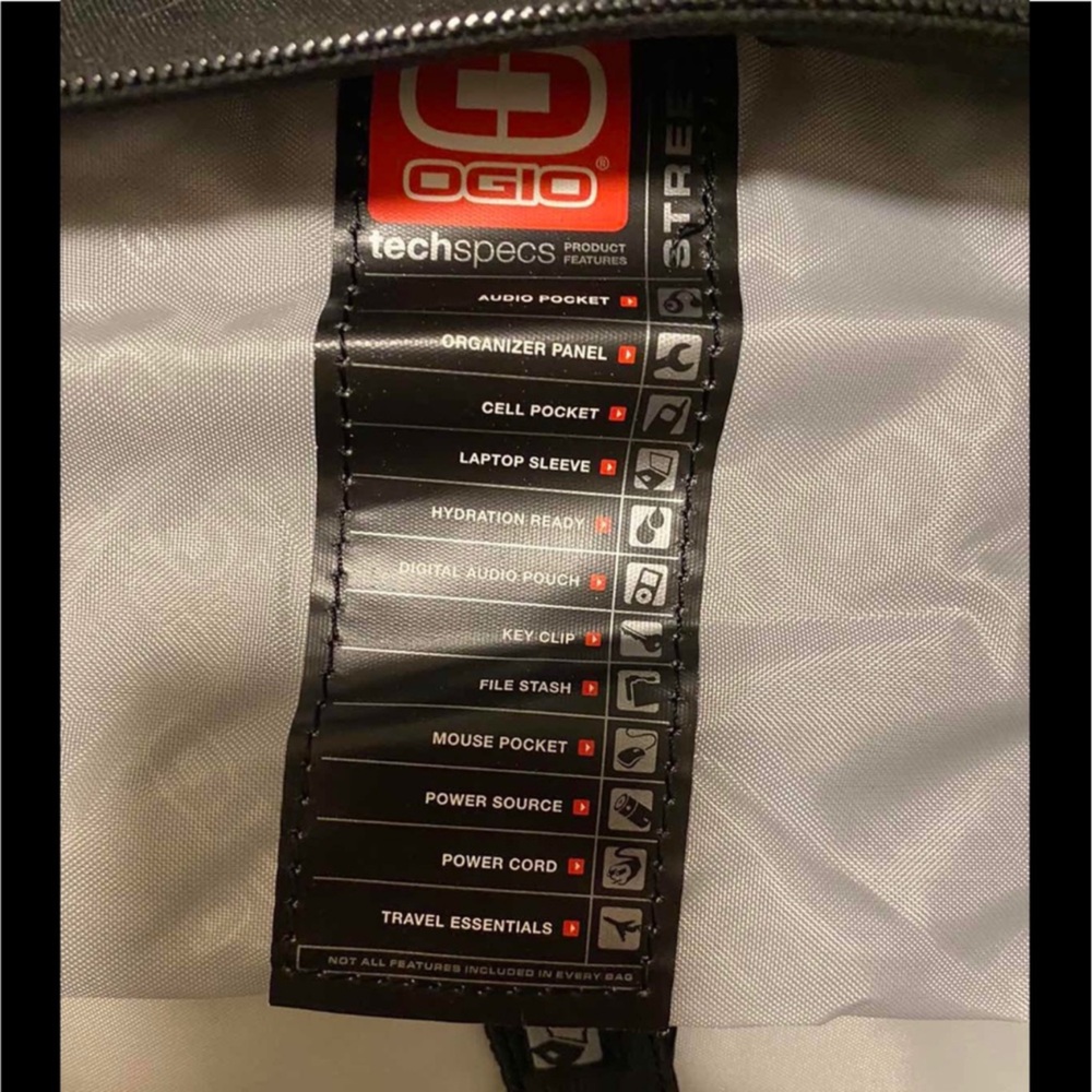 OGIO Street Black and Gray Backpack - Picture 9 of 12